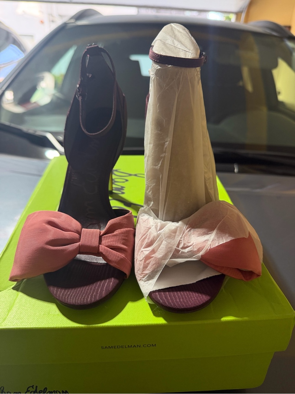 “New” Sam Edelman Bow Front Ankle Strap size 5.5